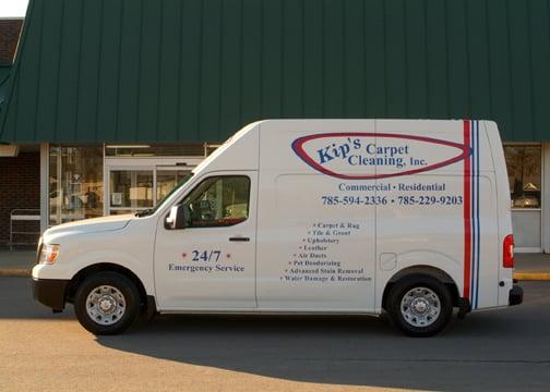 Carpet Cleaning Ottawa, KS Kip's Carpet Cleaning Service Van