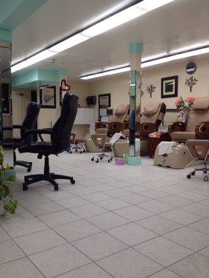 Pedicure stations