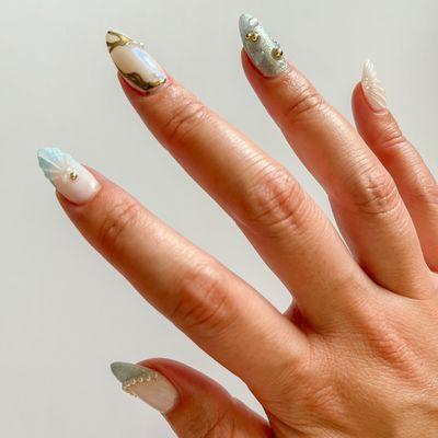 the perfect summer mani! gel x done by ann