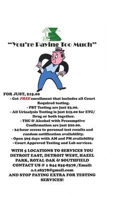 COURT MANDATED TESTING