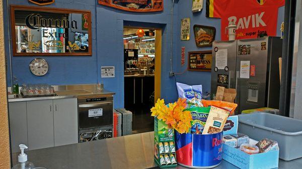 Adding this photo as a bonus - the outside window at John's Marketplace, just steps away, where quality beer can be found