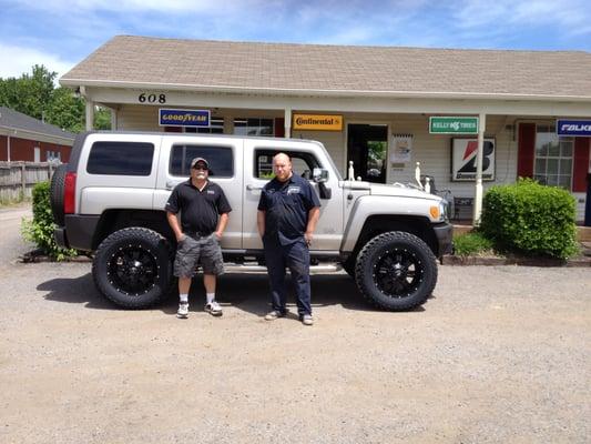 Custom Wheels,Lift Kits,Leveling Kits and more stop by and see Matt, Corey
 and JD ,were ASE certified.