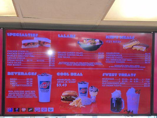 Menu board 2