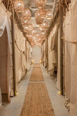 Meet our Journey Room Hallway. Our aesthetic incorporates raw elements and natural materials to create a chic, minimalist oasis