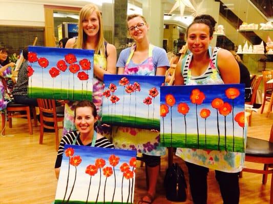 It was a fun painting class.