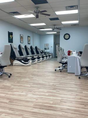 Newly remodeled salon and brand new equipments.