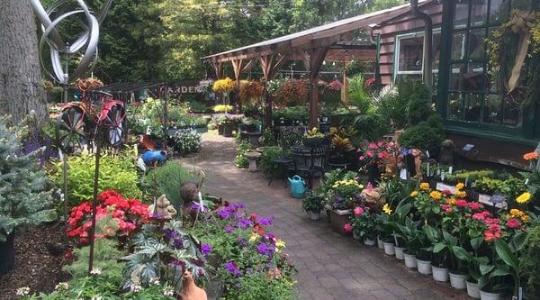 The Front of the Garden Center in Spring.