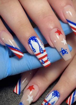 July 4th nails