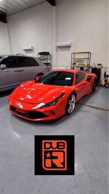 Brand new Ferrari F8 Tributo with a custom Dub iR Nano Ceramic tint install. You deserve only the best !