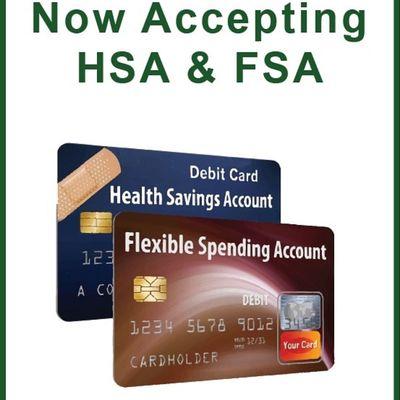 We accept  HSA & FSA Cards