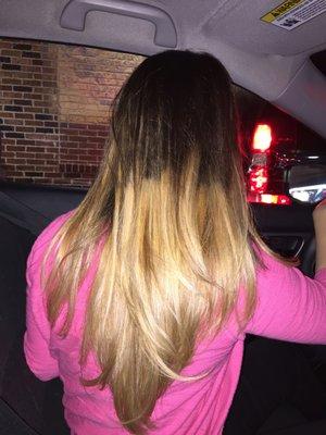 i asked for dark brown ombre and this is his Ombre!!!