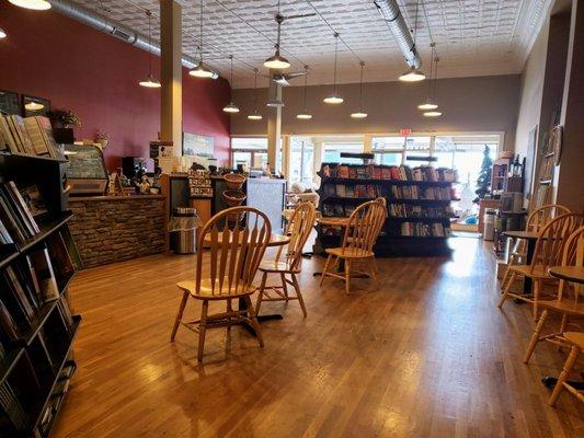 Seating Area at Pages Books & Coffee