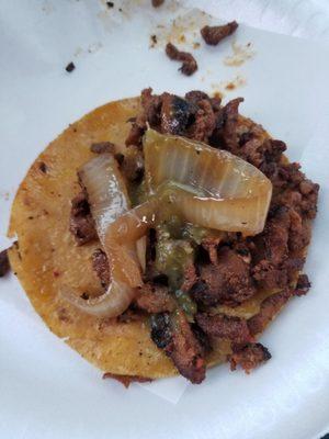 Carnitas taco.