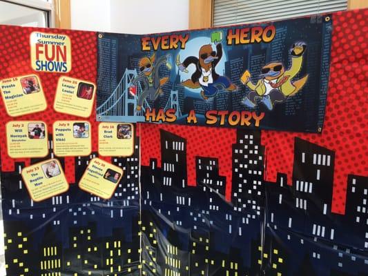 Superhero Summer Theme at the library