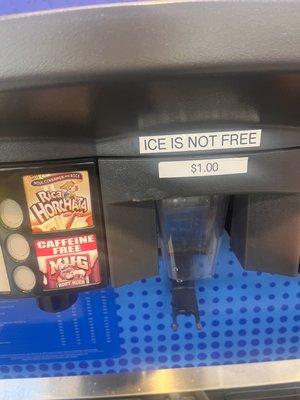 With as expensive as they already are. They seriously charging a dollar to use the ice dispenser.