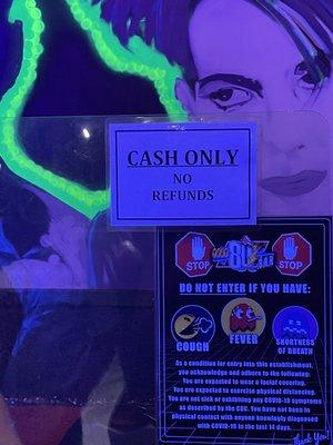 Cash only