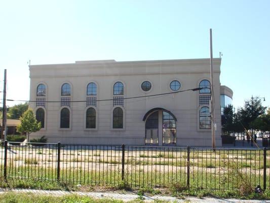 The backside of Harold Washington Cultural Center on 9/28/2010.