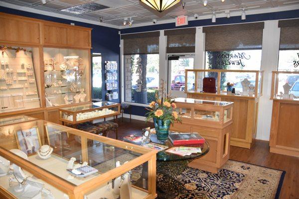 Mardon Jeweler's display areas