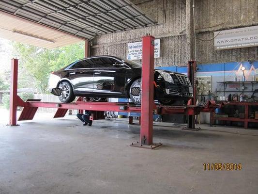 Realigning a 2013 XTS after collison repairs