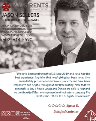 Jason Sellers REALTOR® and Broker/Owner at AXIS Property Advisors for Metro Phoenix