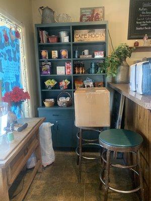 Cute little nook by the counter