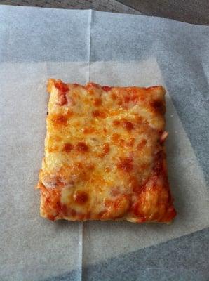 Delicious square pizza $1.80 a slice