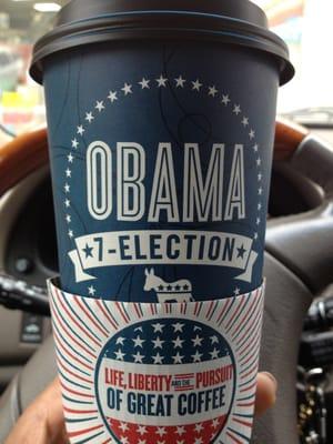 My free Obama coffee