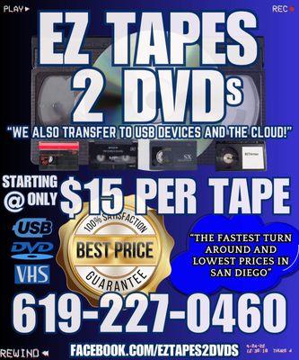 EZ Tapes 2 DVDs