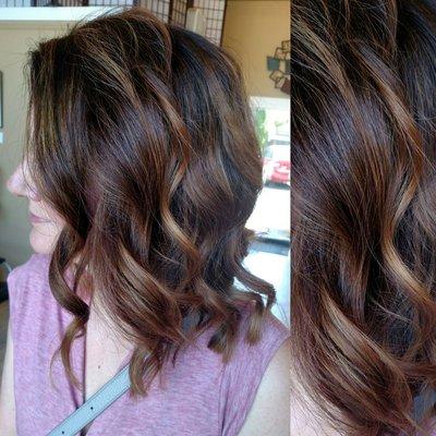 Brunette balayage