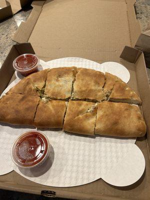 Large Tuscan Calzone with chicken