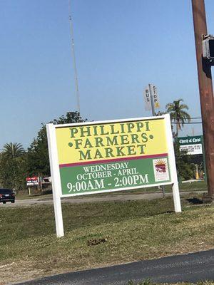 Phillippi Farmers Market runs every Wed. from 9am-2pm October through April