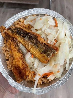 Fried fish (dry and little meat)