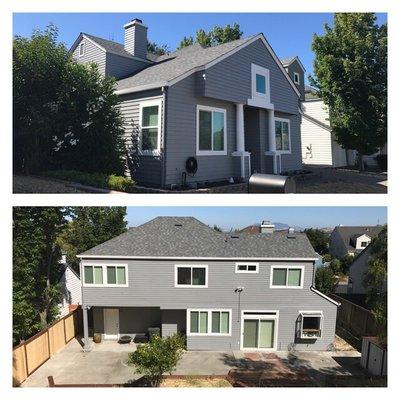 Overall the new shingles makes your house look like new again.