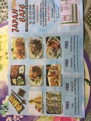 New Menu Front Page