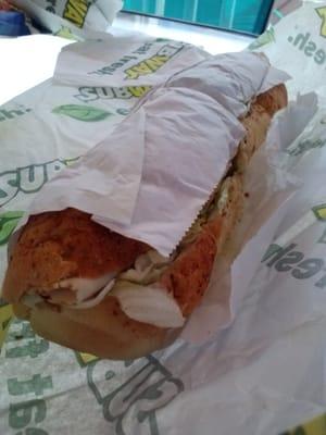 12 inch turkey sub