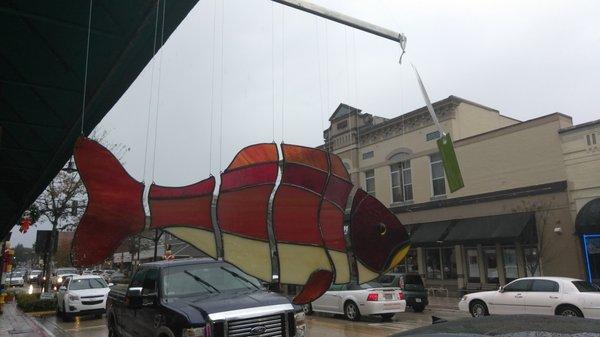 Grouper stained glass fish