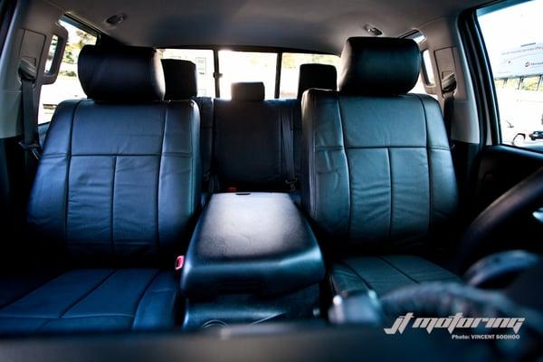 Custom leather seats for Toyota Tundra. Installed in a few hours