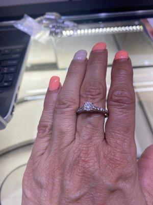 Amazing engagement ring from Michales Jewlery of Staten Island