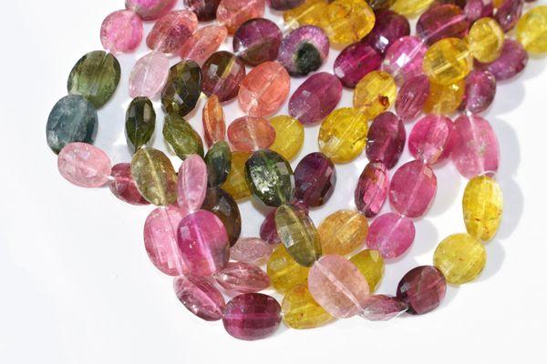 Semi-Precious Beads and Precious Beads (Pictured Here: Multi-Color Tourmaline)