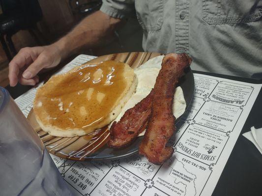 Bacon and pancake