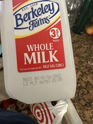 EXPIRED MILK! By 4 weeks