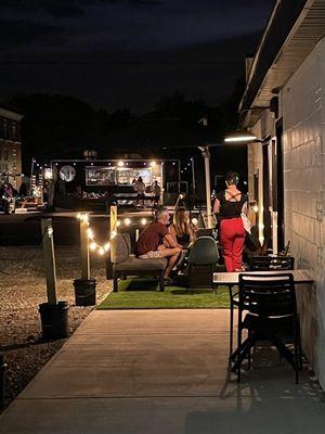 Cut out patio space off bar