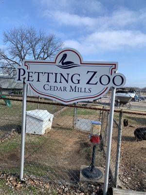 Of course I stopped at the petting zoo!