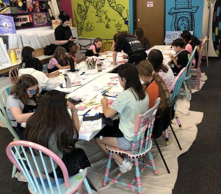 Kids Art Camp at Just For Fun Art and The Art Of The Party