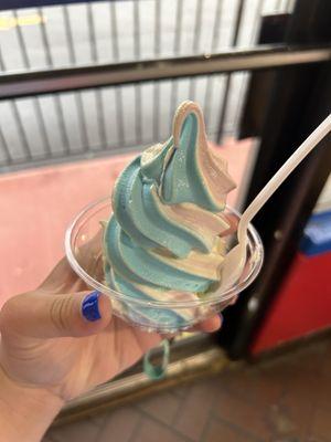 Superman soft serve ice cream