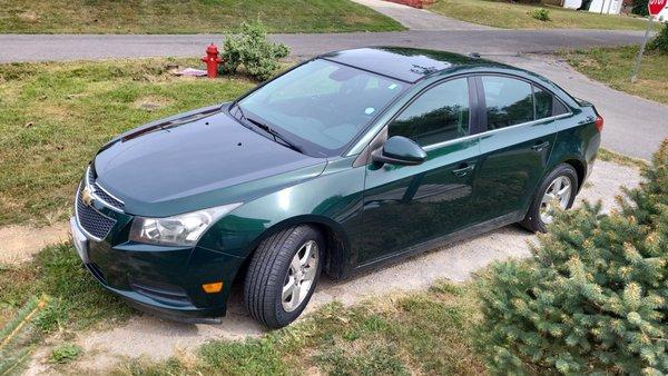 My new to me, 2014 Chevy Cruze LT.