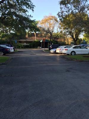 Tennis club house entrance