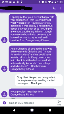 Part of the conversation I had with their Rep, Heather