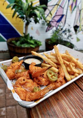 Fried Shrimp with fries