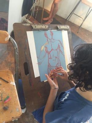 Figure drawing class. Check schedule for summer workshops!